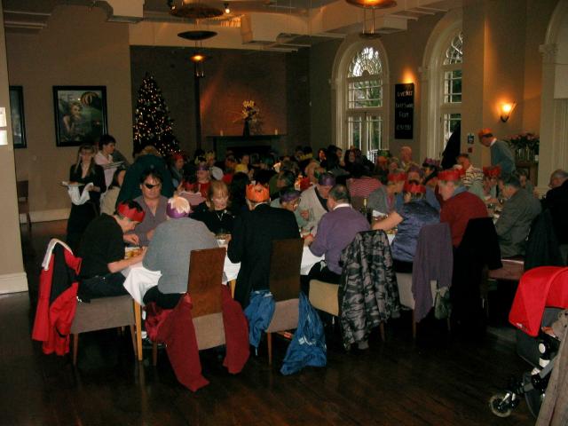 VISOR members at the 2008 Christmas Meal at the Park Hotel, Teddington.