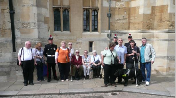 A photo of some VISOR members on one of our recent social trips, to Windsor Castle.  